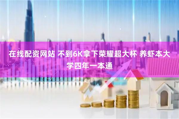 在线配资网站 不到6K拿下荣耀超大杯 养虾本大学四年一本通